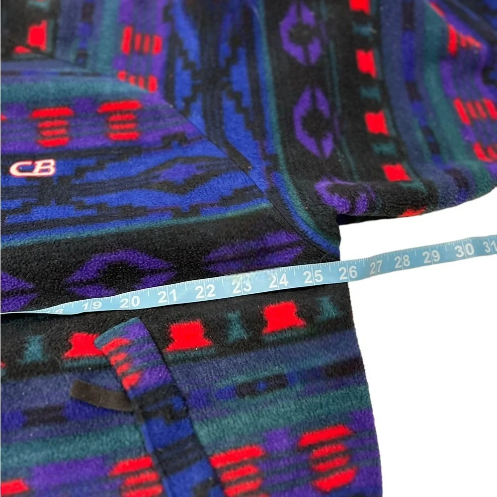 Cb Sports Aztec Fleece Full Zip Up Multi Color Southwest Lined - Picture 6 of 14